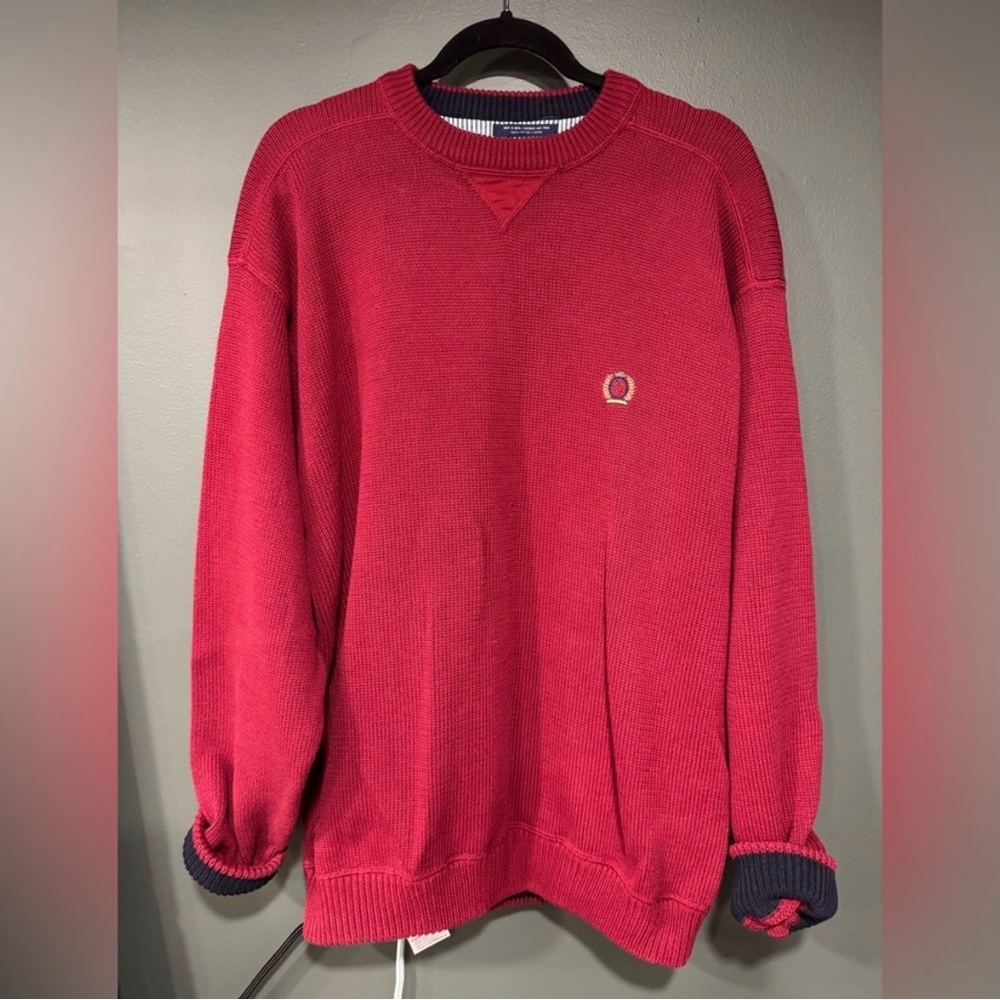 Vintage Tommy Hilfiger Crest Sweater Size XL
